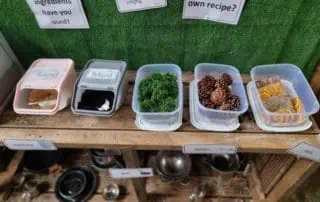 Mud kitchen at monkey puzzle bromley