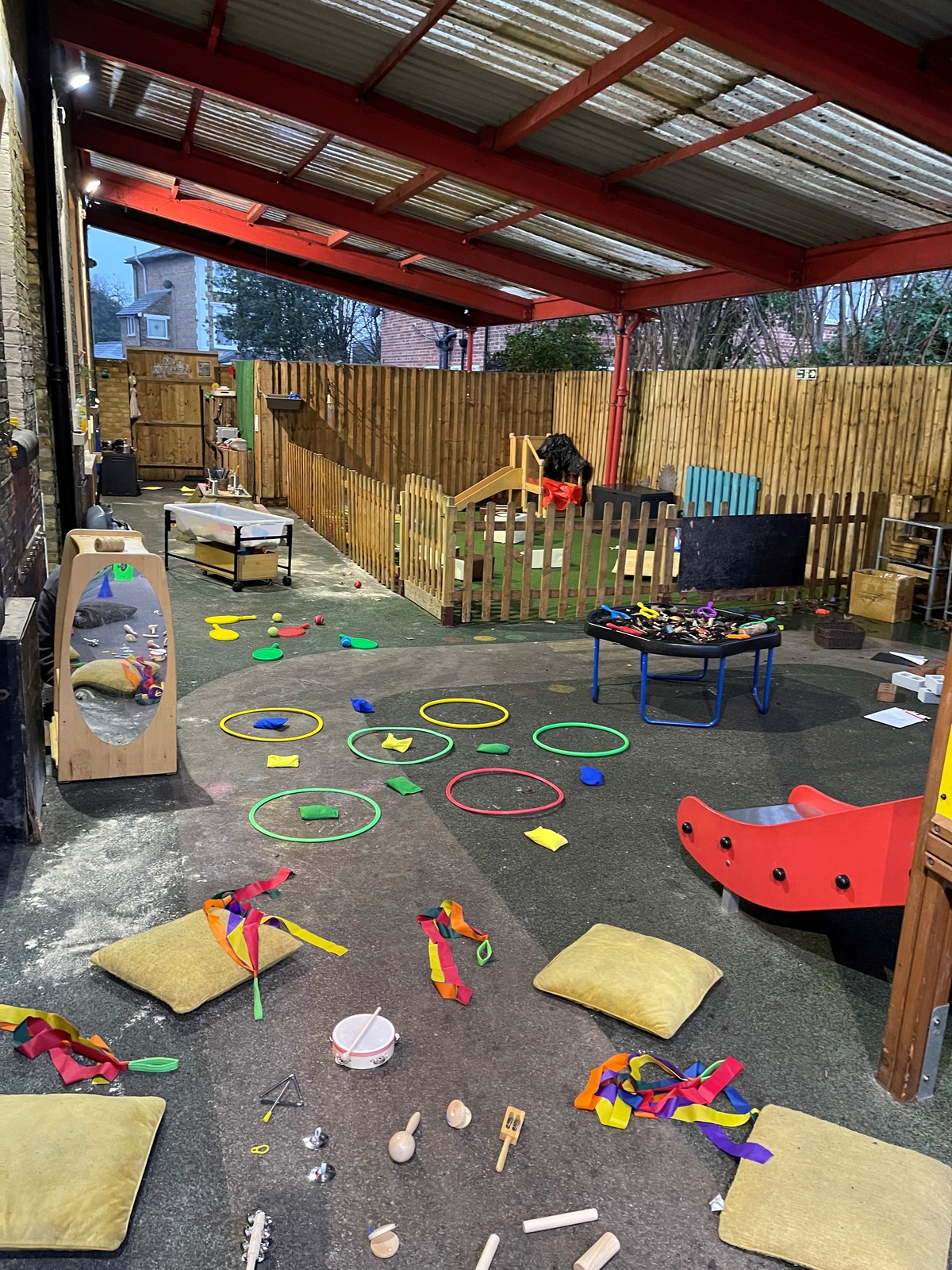Outside play areas and spaces at monkey puzzle bromley