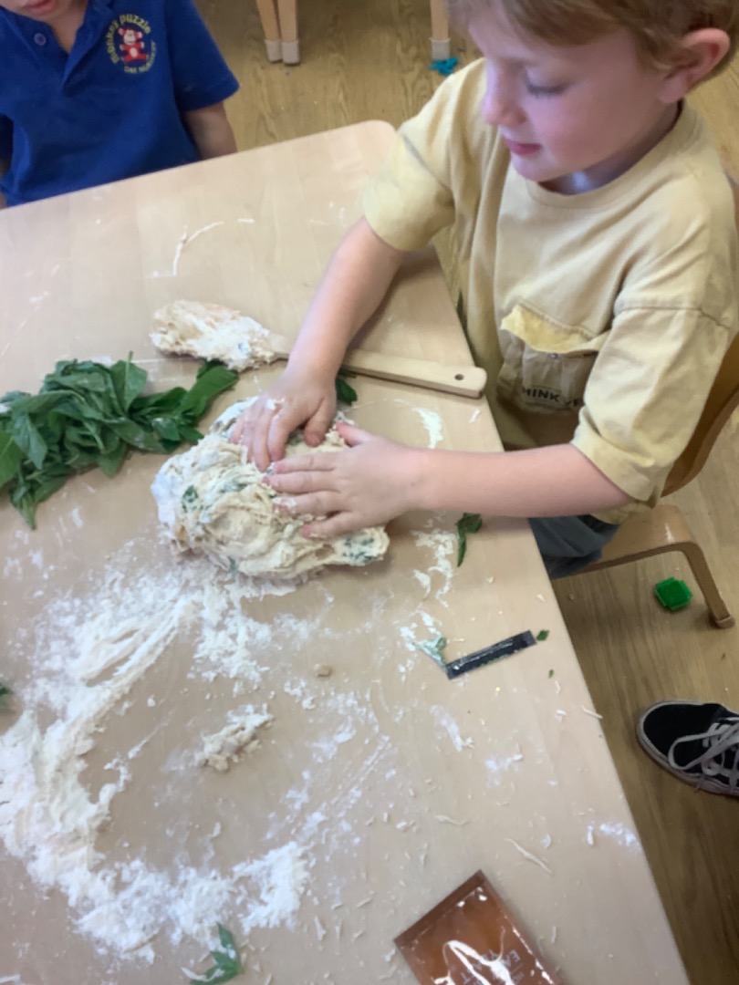 baking bread and learning about nutrition